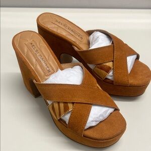 Kelsi Dagger Brown Platform Mules